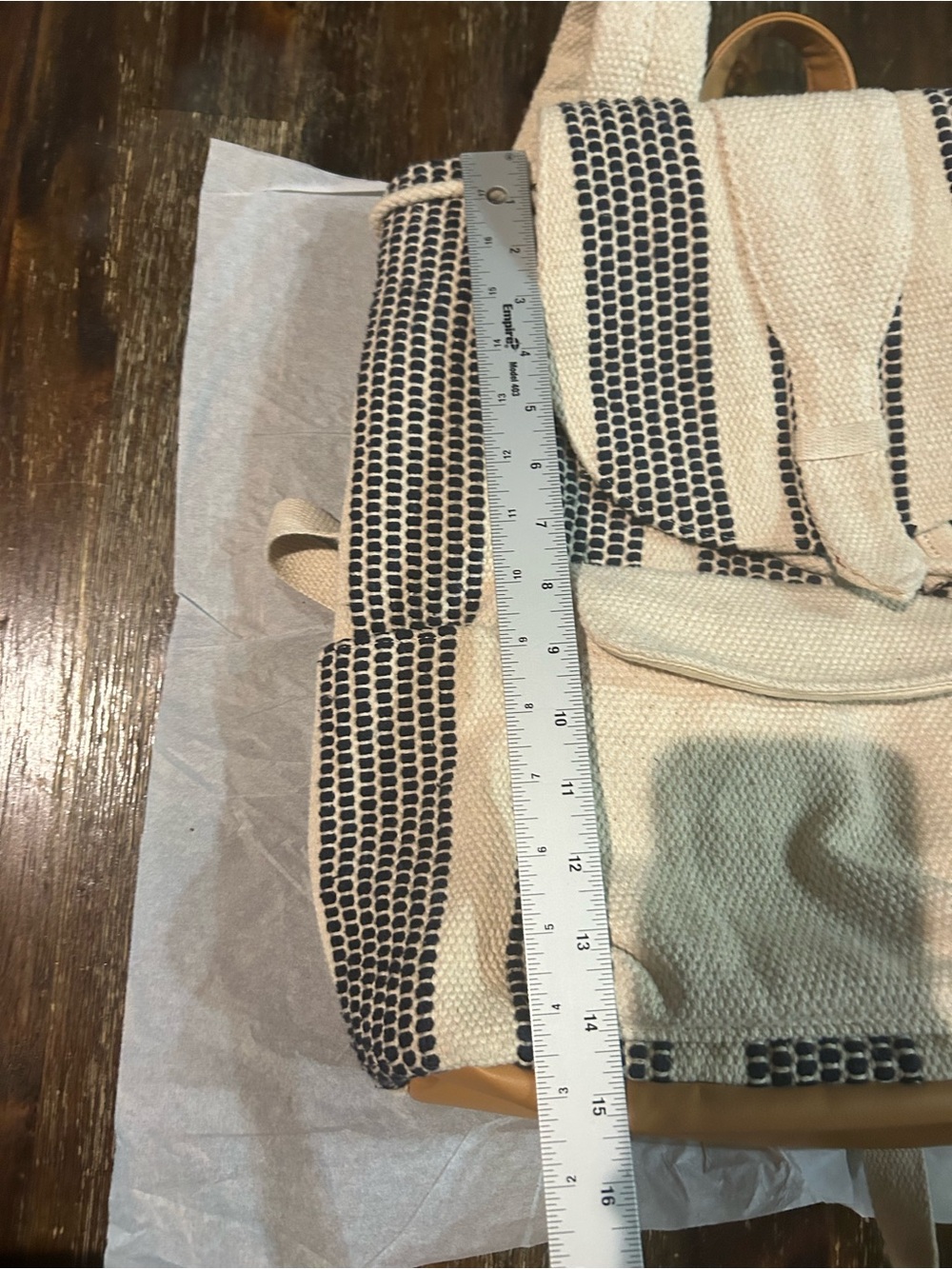 Universal Thread Boho Tweed Drawstring backpack - Picture 6 of 6